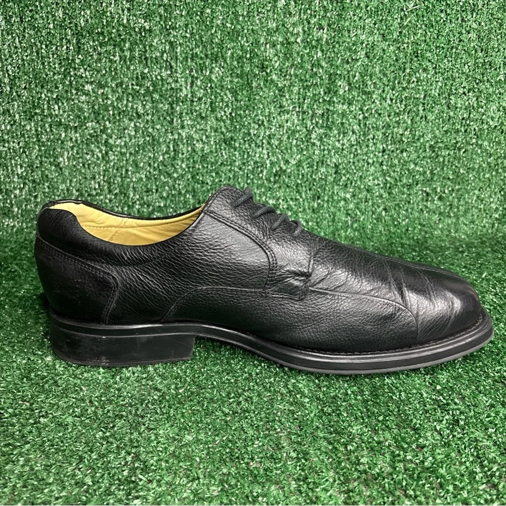 Belvedere Bay Bridge Black Pebbled Leather Square‎ Shoes Men’s Size 13 EEE WIDE